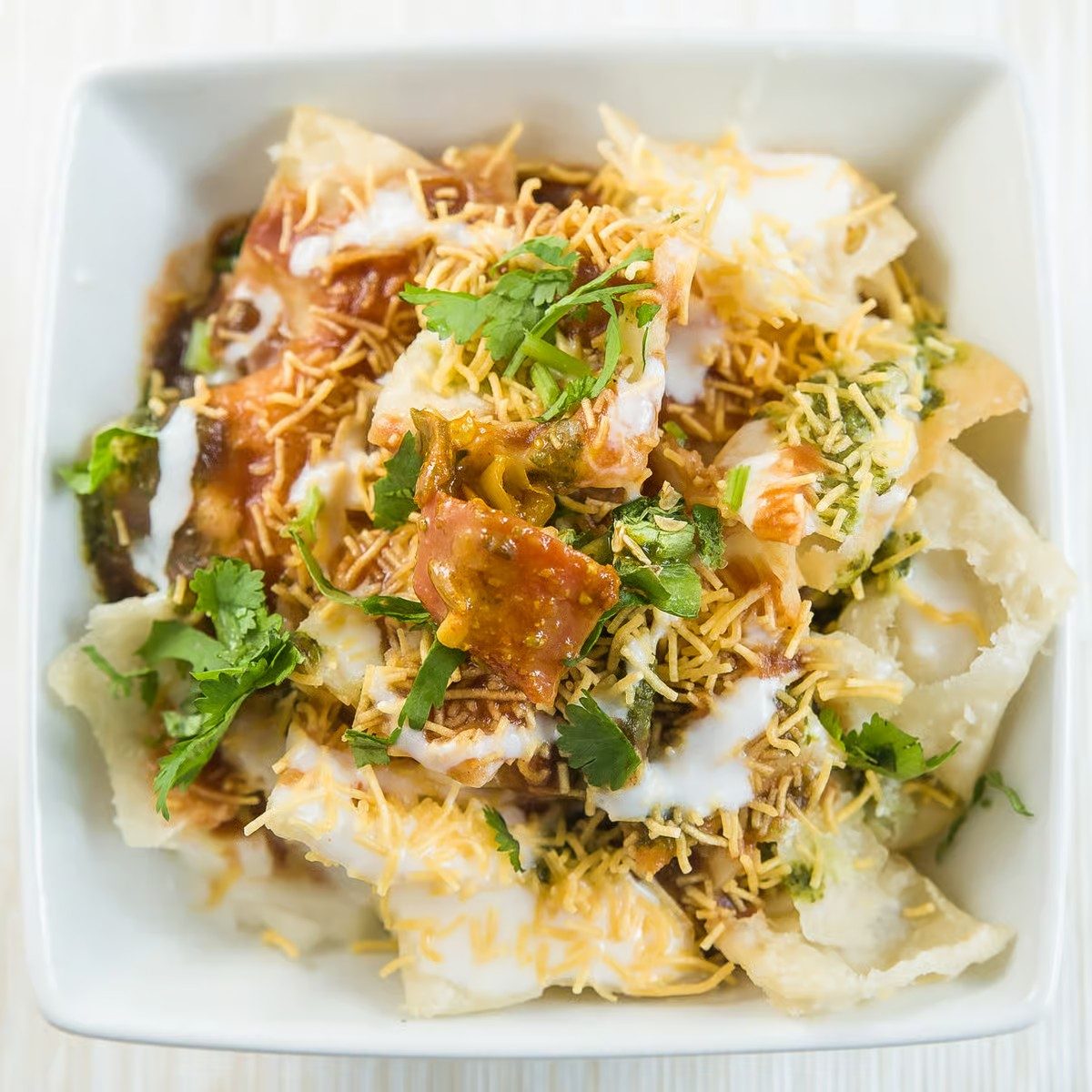 Dahi Bhalla Chole Papri Chaat.
